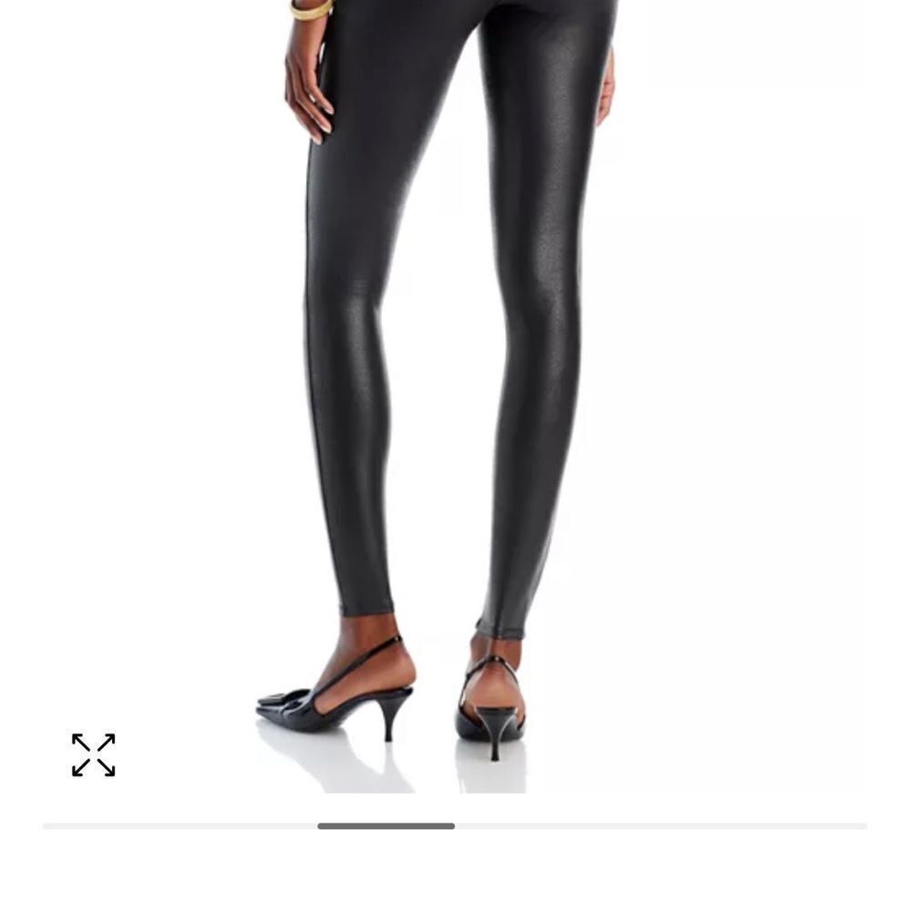 Spanx faux black leather leggings, size medium‎ - Picture 16 of 16